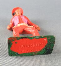 Starlux - Cow-Boys - Série 77 ordinaire - Piéton Shériff  (orange) (réf 132)