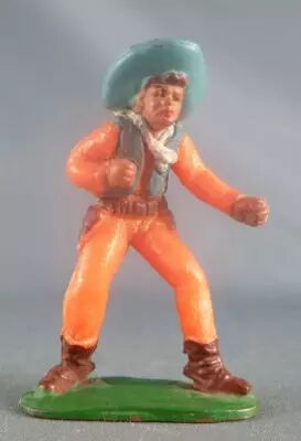 Starlux - Cow-Boys - Series 53 - Footed Boxing (orange) (r�f 131)