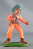 Starlux - Cow-Boys - Series 53 - Footed Boxing (orange) (réf 131)