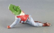 Starlux - Cow-Boys - Series 53 - Footed Crawling with gun (blue) (réf 127)