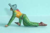 Starlux - Cow-Boys - Series 53 - Footed Crawling with gun (green) (réf 127)