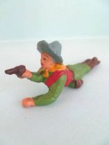 Starlux - Cow-Boys - Series 53 - Footed Firing pistol laying (green) (réf 126)
