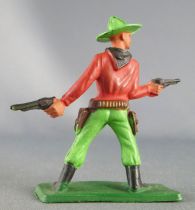 Starlux - Cow-Boys - Series 57 (Regular) - Footed 2 pistols (red & green) (ref 130)