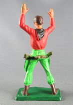 Starlux - Cow-Boys - Series 57 (Regular) - Footed Both hands up (red & green) (ref 126)