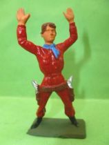 Starlux - Cow-Boys - Series 57 (Regular) - Footed Both hands up (red) (ref 126)