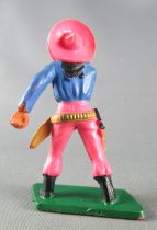 Starlux - Cow-Boys - Series 57 (Regular) - Footed Hand on gun (blue & pink) (ref 129)