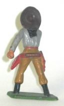 Starlux - Cow-Boys - Series 57 (Regular) - Footed Hand on gun (grey & light brown) (ref 129)