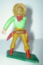 Starlux - Cow-Boys - Series 57 (Regular) - Footed Hand on gun (light brown & green) (ref 129)