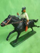 Starlux - Cow-Boys - Series 61 (Regular) - Mounted Lasso (cream & black) black horse (ref 418)