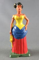 Starlux - Cow-Boys - Series 69 - Footed Saloon Waiteress (yellow & red) (ref 5161)