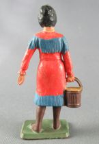 Starlux - Cow-Boys - Series 69 - Footed woman with bucket (orange) (ref 5160 / )