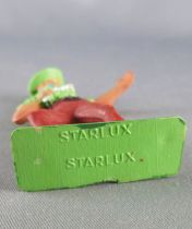 Starlux - Cow-Boys - Series 77 (regular) - Footed Gun on front (green & dark red) (ref 131)