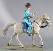 Starlux - Federates - Series regular - Mounted Officer with gun grey horse (ref CN2)