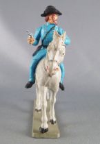 Starlux - Federates - Series regular - Mounted Officer with gun grey horse (ref CN2)