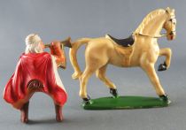 Starlux - French Cavalry - Series 53 - Mehariste bugler (orange) trotting white horse (réf 406)