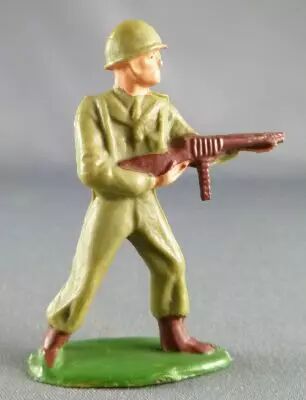 Starlux - French Infantry - Type 3 - Fighting Tomy gun Standing Brown Leggins (r�f 3)
