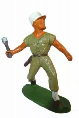 Starlux - French Legion - Type 2 - Fighting throwing grenade (oval base) (r�f 90)