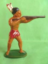Starlux - Incas Series 53 - Footed Firing rifle standing (red - white feathers) (ref 181)