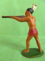Starlux - Incas Series 53 - Footed Firing rifle standing (red - white feathers) (ref 181)