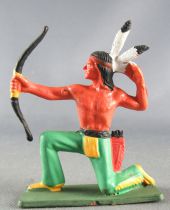 Starlux - Indians - Series Luxe Speciale 68 - Footed Firing Bow kneeling red quiver (ref 5152)