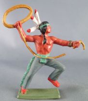 Starlux - Indians - Series Luxe Speciale 68 - Footed Lasso (green base) (ref 5148)