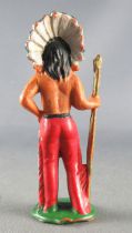 Starlux - Indians - Series Regular 53 - Footed Chief (red) (ref 145)