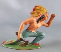 Starlux - Indians - Series Regular 53 - Footed Watcher kneeling (ref 151)