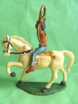 Starlux - Indians - Series Regular 53 - Mounted Lasso white walking horse (ref 438)