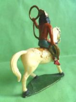 Starlux - Indians - Series Regular 53 - Mounted Lasso white walking horse (ref 438)