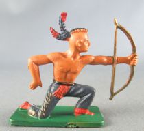 Starlux - Indians - Series Regular 57 - Footed Bowman Kneeling (dark blue) (ref 144)