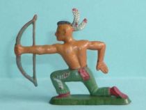 Starlux - Indians - Series Regular 57 - Footed Bowman kneeling (green) (ref 144)