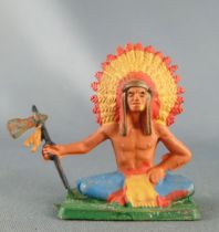 Starlux - Indians - Series Regular 57 - Footed Chief seated (ref 145)