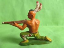 Starlux - Indians - Series Regular 57 - Footed Firing rifle kneeling (green) (ref 142)
