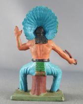 Starlux - Indians - Series Reissue 73 - Footed seated smoking (ref AD51)