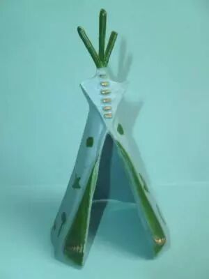 Starlux - Indiens - Accessoires S�rie Ordinaire 54 - Tente indienne bleu & verte (r�f 856)