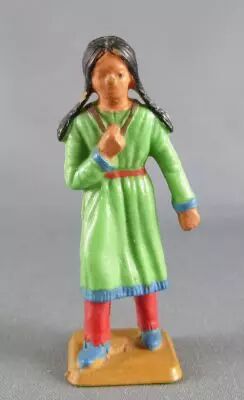 Starlux - Indiens - S�rie Femmes du Far-West 69 - Fillette indienne (r�f 5166)
