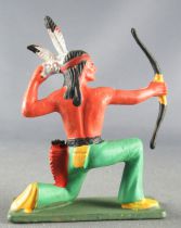 Starlux - Indiens - Série Luxe Spéciale 68 - Piéton Arc genoux carquois rouge(réf 5152)