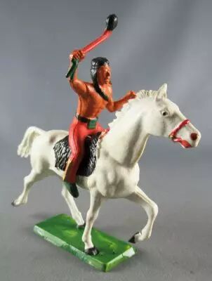 Figurine ancienne starlux série farwest 65 : cavalier sioux arc