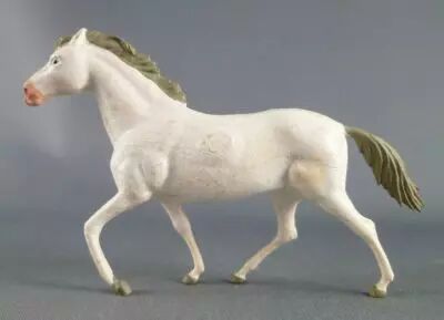 Starlux - La Ferme - Animaux - Cheval arabe blanc (S�rie Luxe 63 r�f 2548)