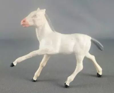 Starlux - La Ferme - Animaux - Poney blanc (S�rie Luxe 63 r�f xxxx)