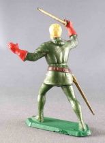 Starlux - Middle-Age - 66 series (choc series) - Footed Knight Barehead Sword (Green & red Gloves) (ref MPC 37)