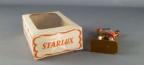 Starlux - Moyen-âge - série 60 - réf 6016 (socle or) - piéton homme d\'arme avec fléau Neuf Boite