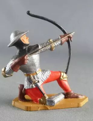 Starlux - Moyen-âge - série 63 - réf 6051 (socle gris) - Piéton franc