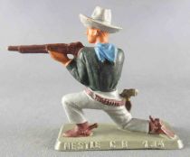 Starlux - Nestlé Kohler - Cow-Boys - Footed Firing rifle kneeling N° 134 2