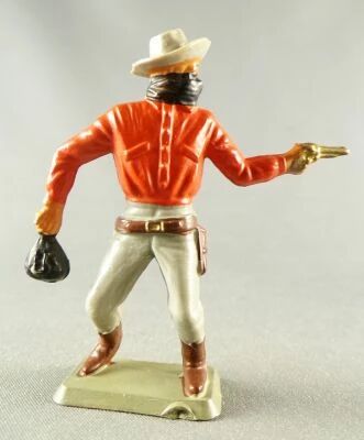 Starlux - Nestl� Kohler - Cow-Boys - Footed Footed Masked Bandit Red & Grey N� 138