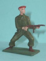 Starlux - Paratroopers - Serie Luxe - Fighting standing firing mp (khaki) (réf 5068)