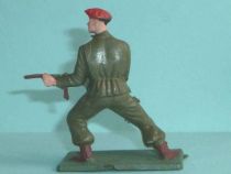 Starlux - Paratroopers - Serie Luxe - Fighting standing firing mp (khaki) (réf 5068)