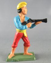 Starlux - Pirates 78 Series - ref F4 - Standing Firing rifle (blue & red)