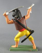 Starlux - Pirates 78 Series - ref F9 - Standing Sabre & pistol (brown & yellow)