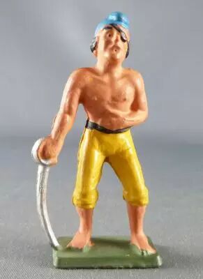 Starlux - Pirates Series 78 - ref F11 - Standing sabre in hand (yellow pants)